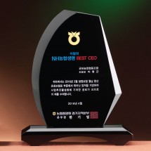 블랙 크리스탈 상패
