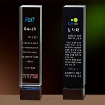 사각 크리스탈 우드 상패