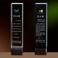 사각 크리스탈 우드 상패