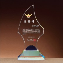 블루 포인트 크리스탈 상패