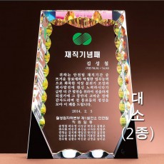 빌딩 블랙 투톤 크리스탈 통상패