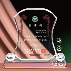 현대 컬러 크리스탈 상패