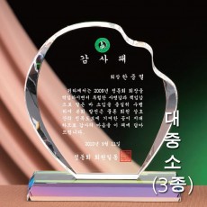 피망 컬러 크리스탈 상패