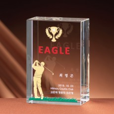 사각 세움 문진 크리스탈 상패